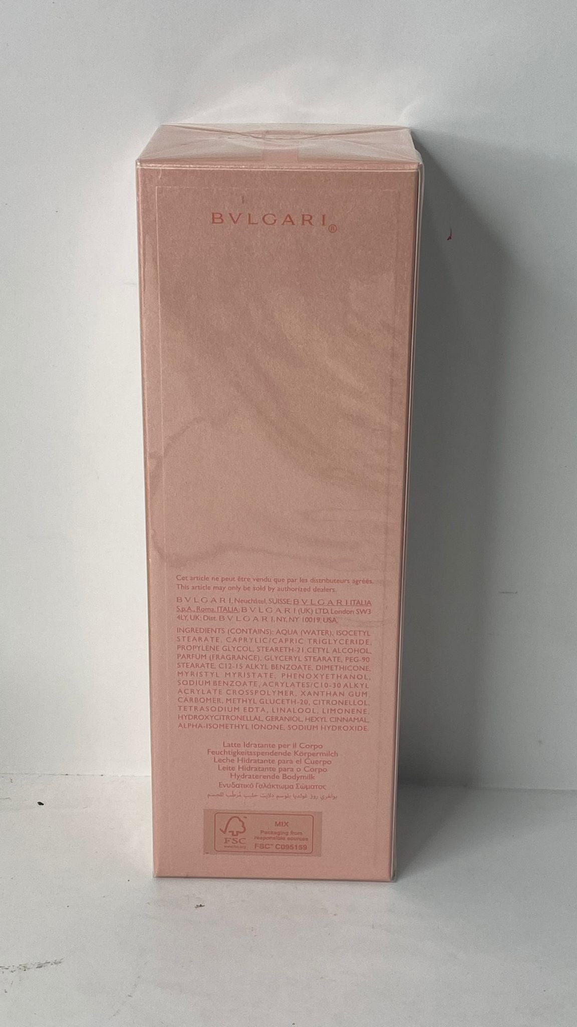 Bvlgari ROSE GOLDEA BLOSSOM DELIGHT MOISTURIZING BODY MILK 寶格麗 歡沁玫香身體乳