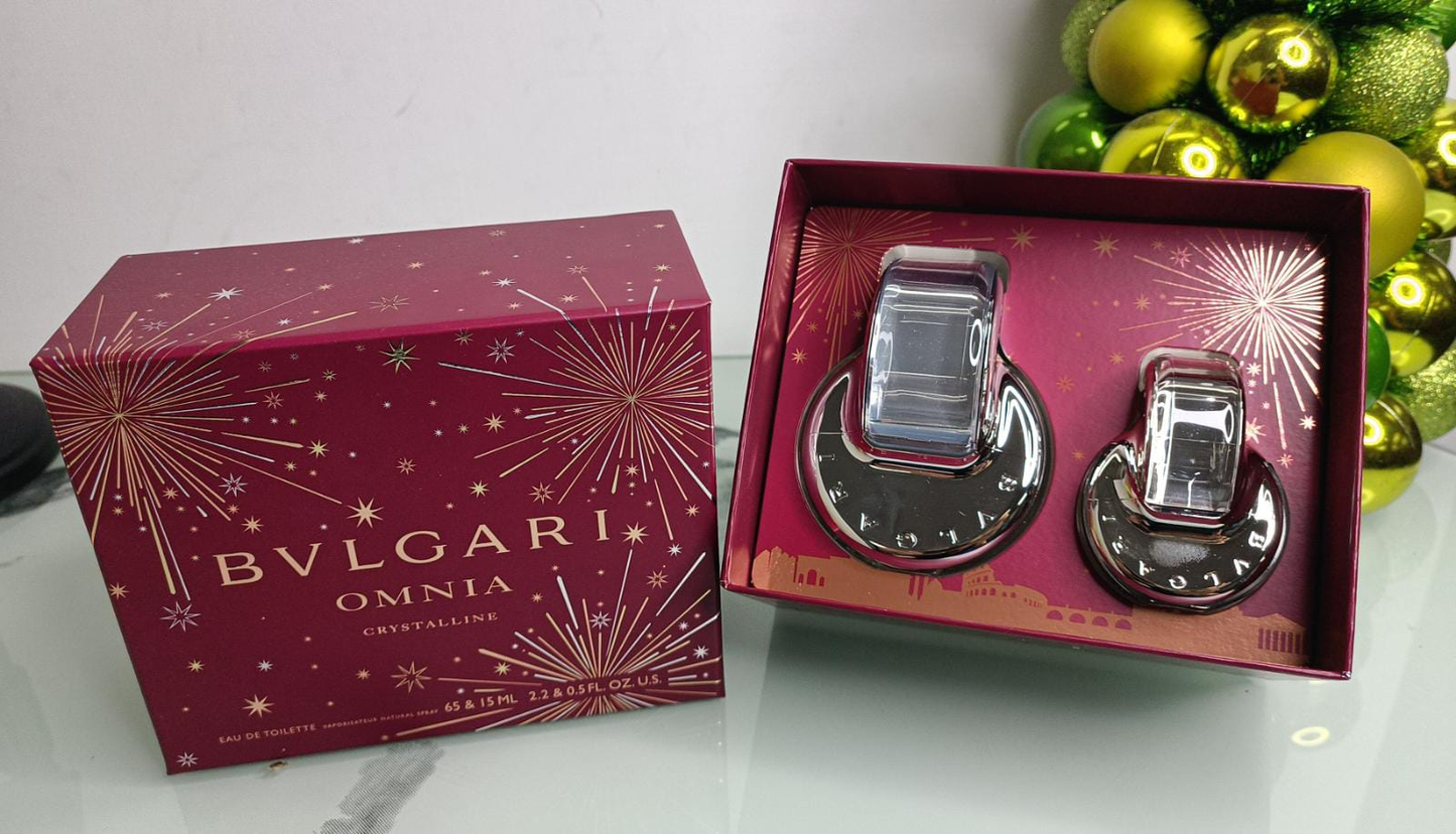 Bvlgari OMNIA CRYSTALLINE EDT set (65ml+15ml) 寶格麗 白水晶女士淡香水套裝(65毫升+15毫升)