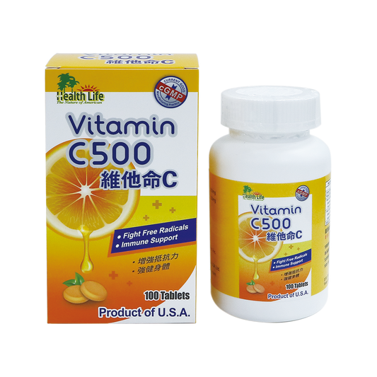Health Life Vitamin C 500mg Rose Hip 130mg 100s