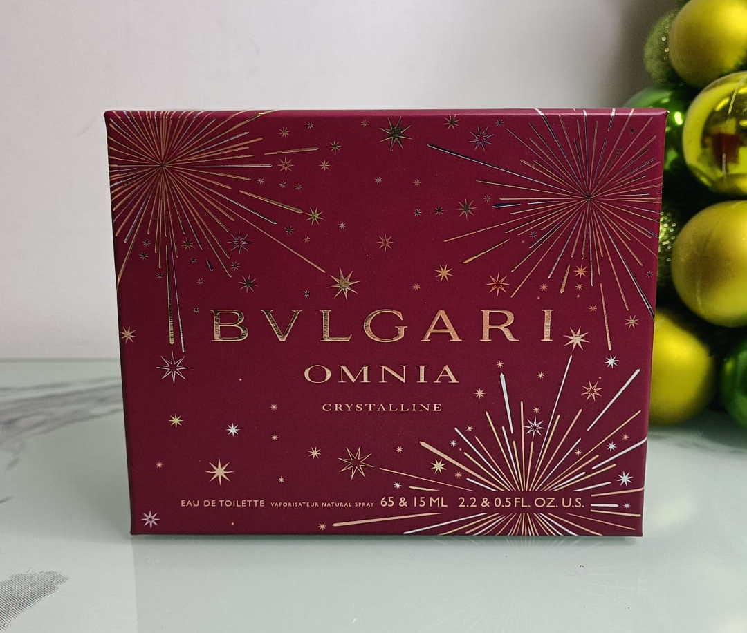 Bvlgari OMNIA CRYSTALLINE EDT set （65ml+15ml） 寶格麗 白水晶女士淡香水套裝（65毫升+15毫升）