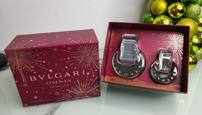 Bvlgari OMNIA CRYSTALLINE EDT set （65ml+15ml） 寶格麗 白水晶女士淡香水套裝（65毫升+15毫升）