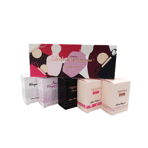 Ferragamo 菲拉格慕 伊人EDP+花樣伊人+玄魅+我愛菲拉格慕+我愛璀璨 5 x 5ml