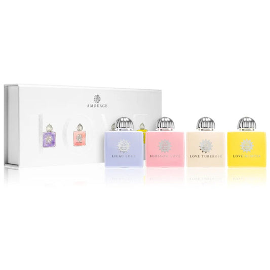 AMOUAGE LOVE (LILAC+BLOSSOM+TUBEROSE+MIMOSA) MINI SET FOR WOMEN EDP 愛慕 秘密香水4件套（含羞草+心花盛放+紫丁香+晚香玉）